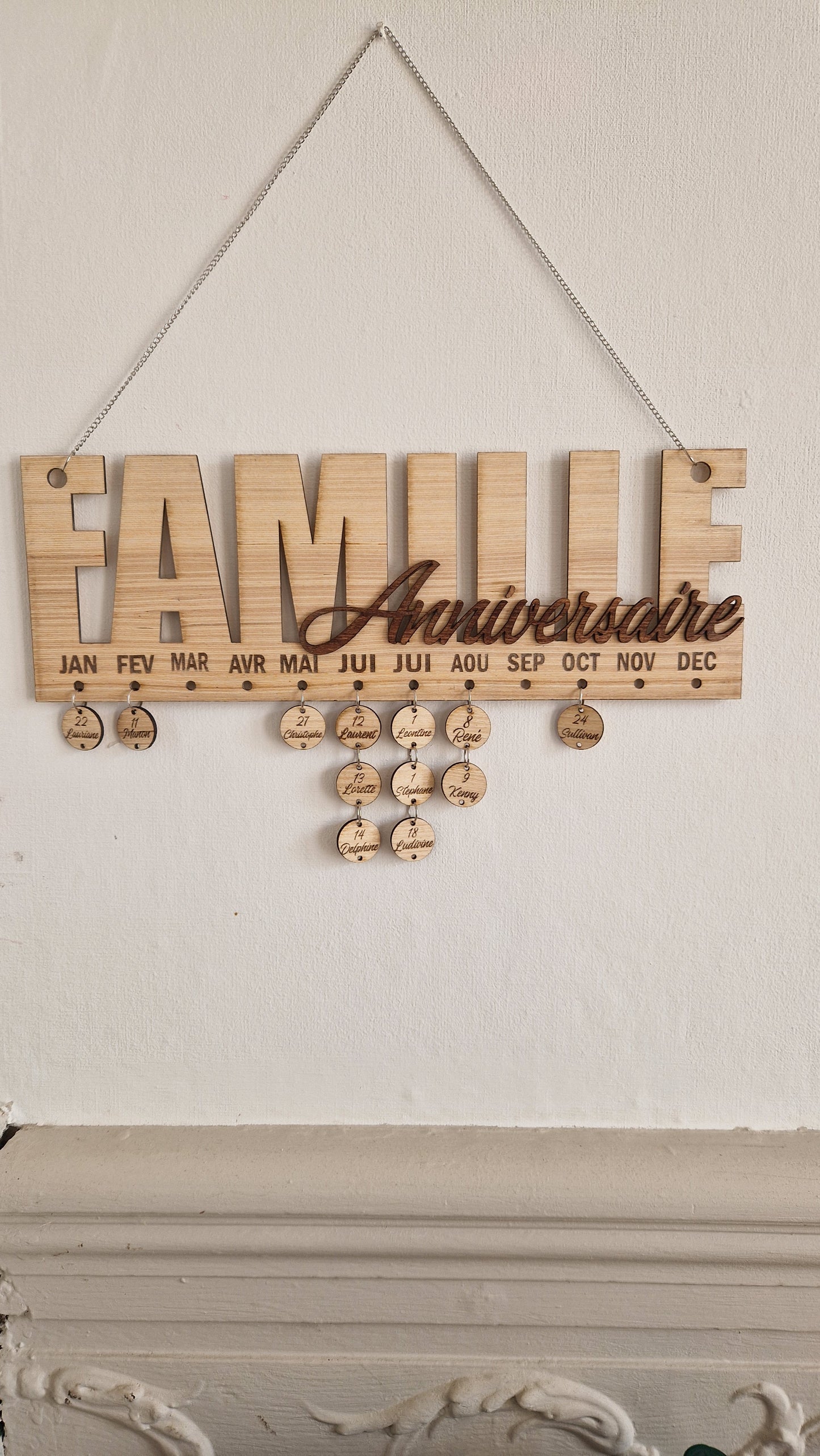 Calendrier des anniversaires