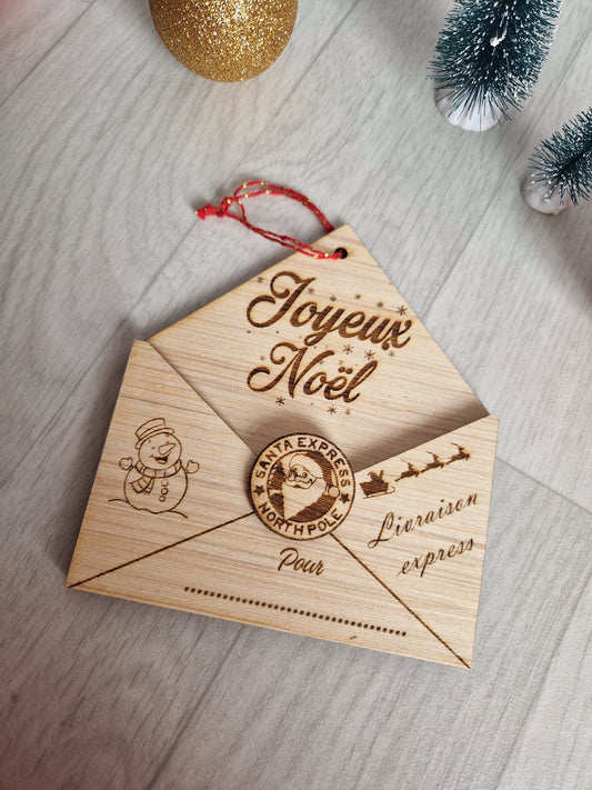 Enveloppe de noël à suspendre