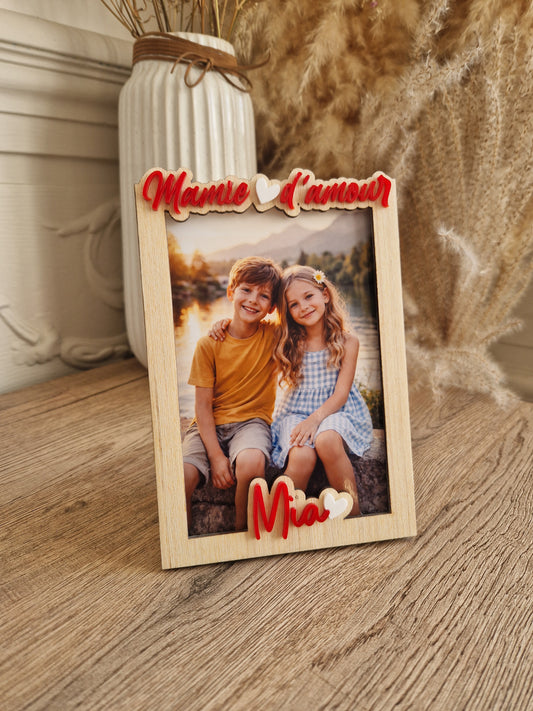 Cadre photo - Mamie d’amour - Fêtes des mamies