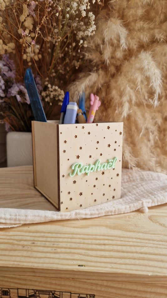 Pot à crayons personnalisé prénom