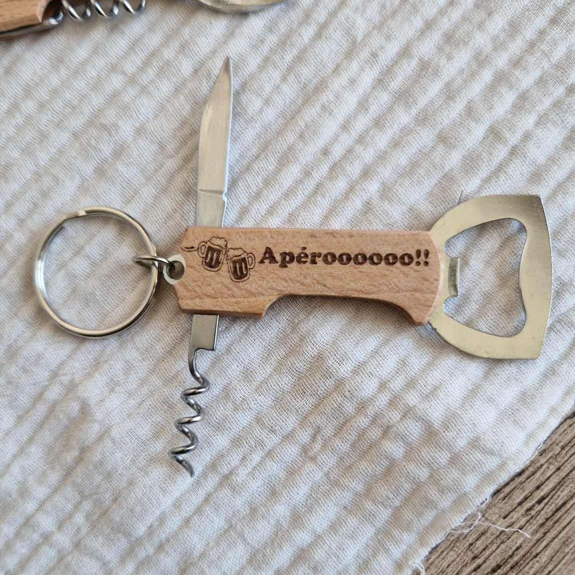 Porte clé décapsuleur