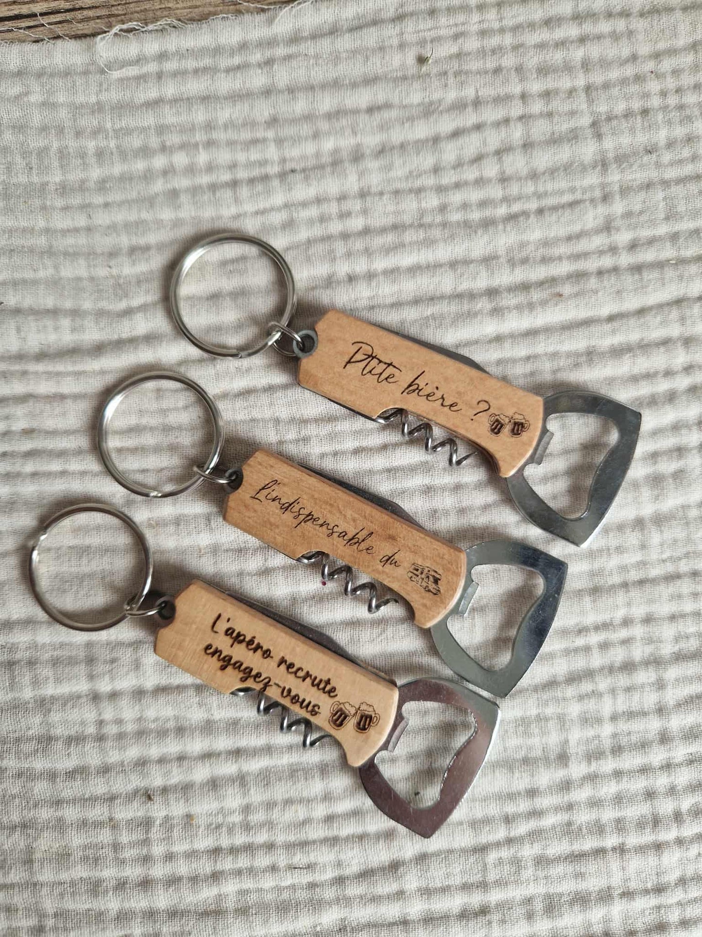 Porte clé décapsuleur