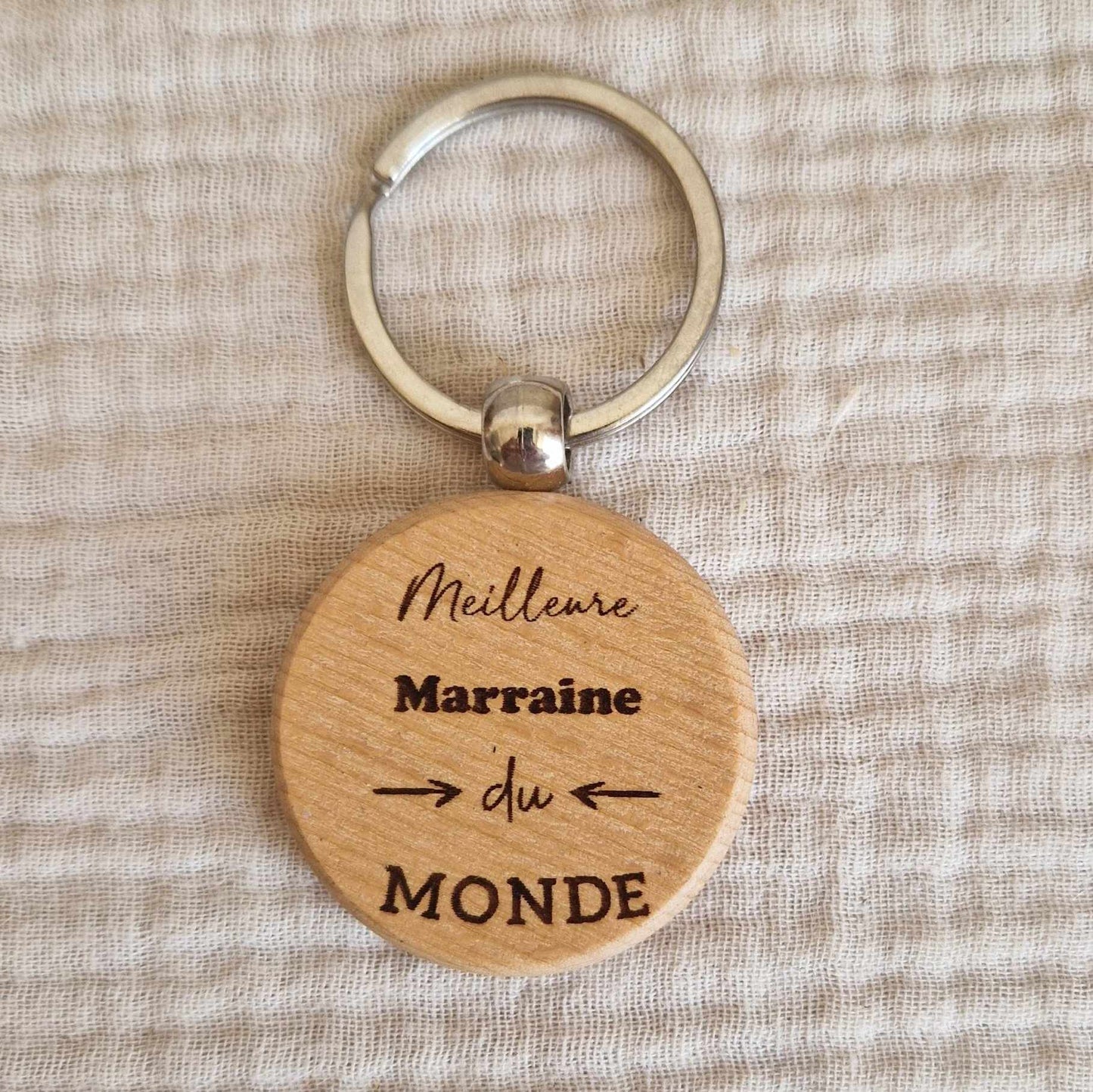 Porte clé Personnalisé en bois