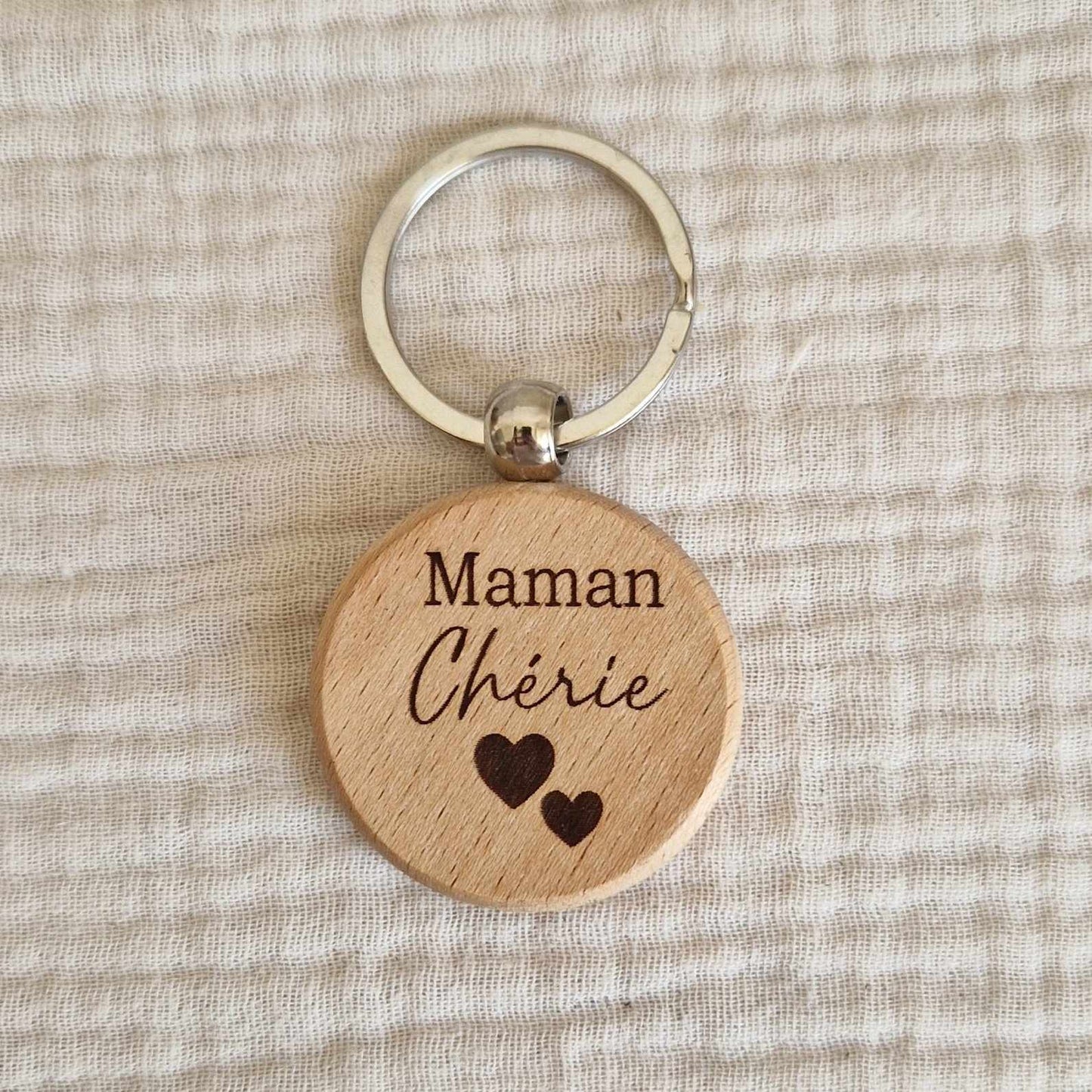 Porte clé Personnalisé en bois