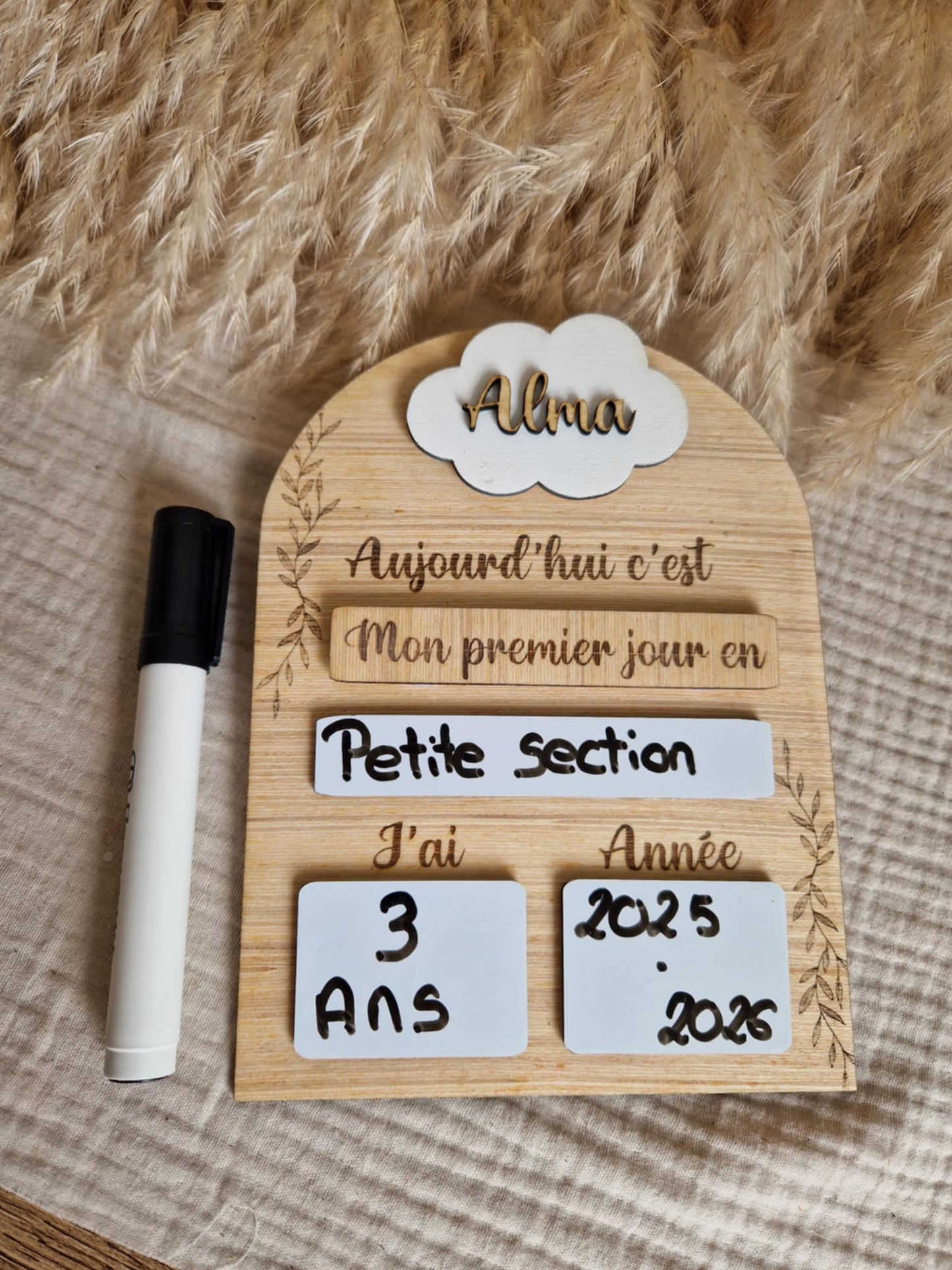 Panneau rentrée scolaire / Plaque rentrée scolaire