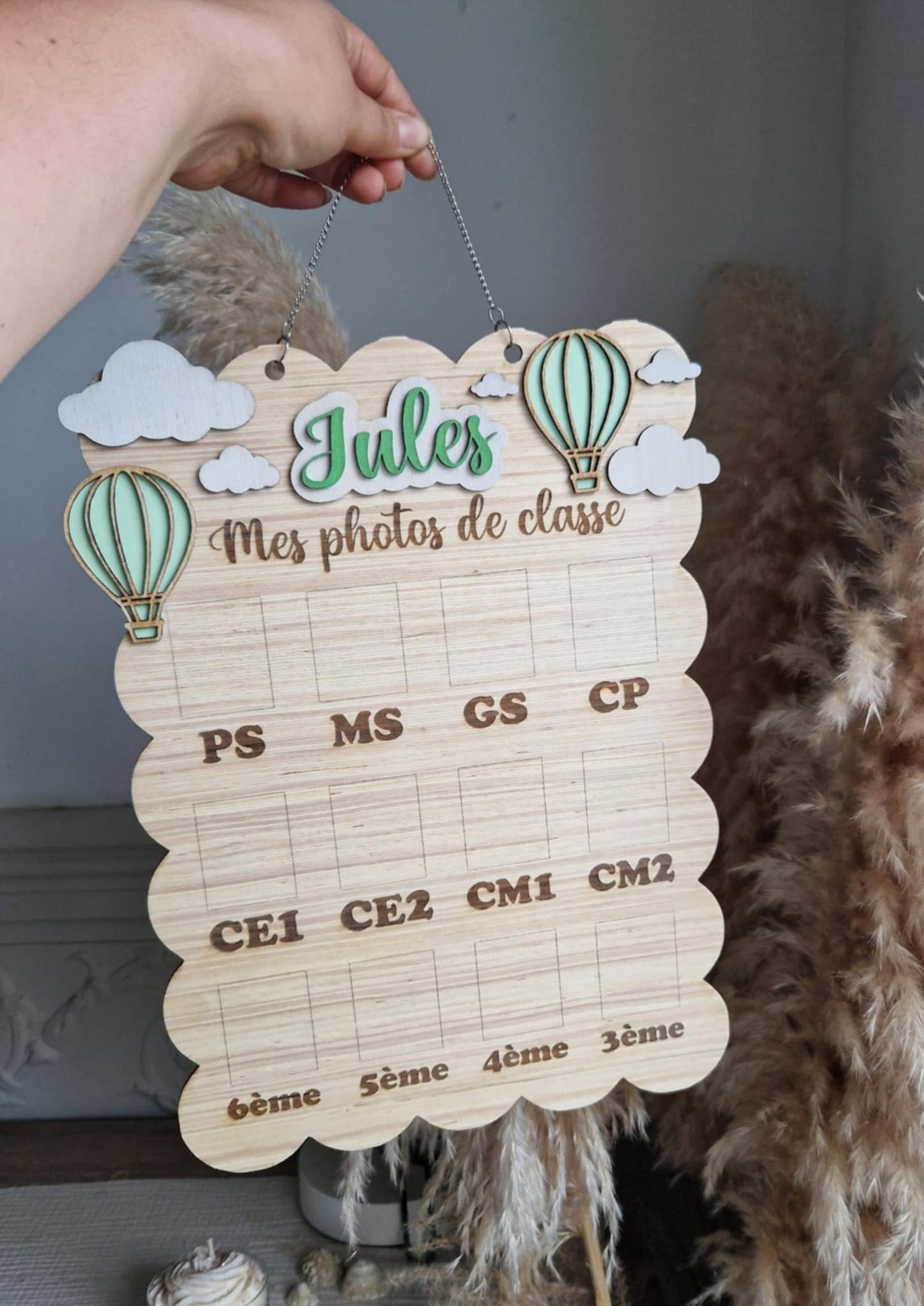 Panneau "Mes 12 premiers mois" personnalisé – Prénom, thème et texte de naissance