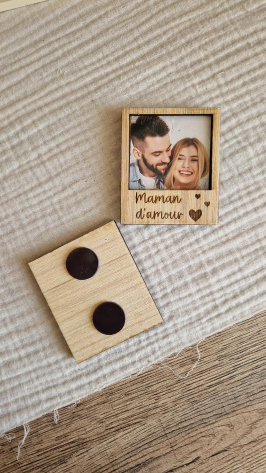 Magnet photo avec message