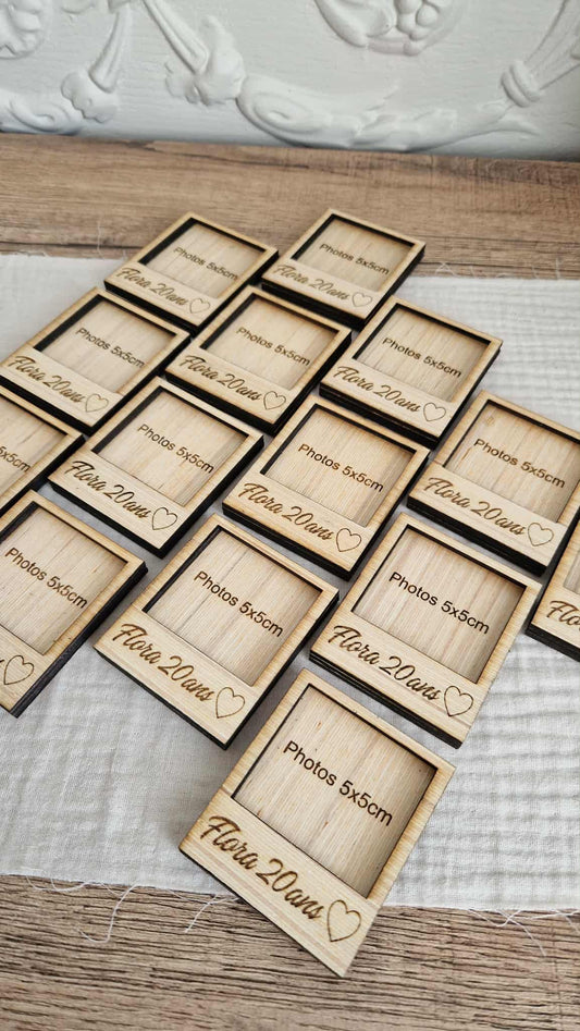 Magnet photo personnalisé – "Votre message sur-mesure"