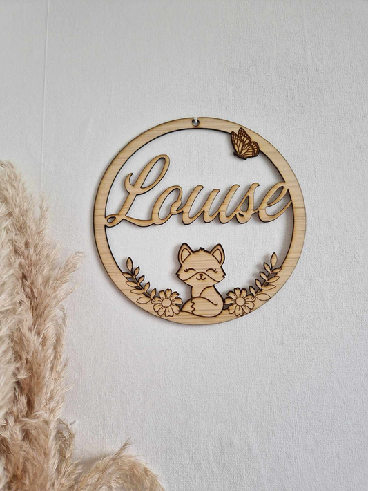 Couronne prénom personnalisée - chambre enfant