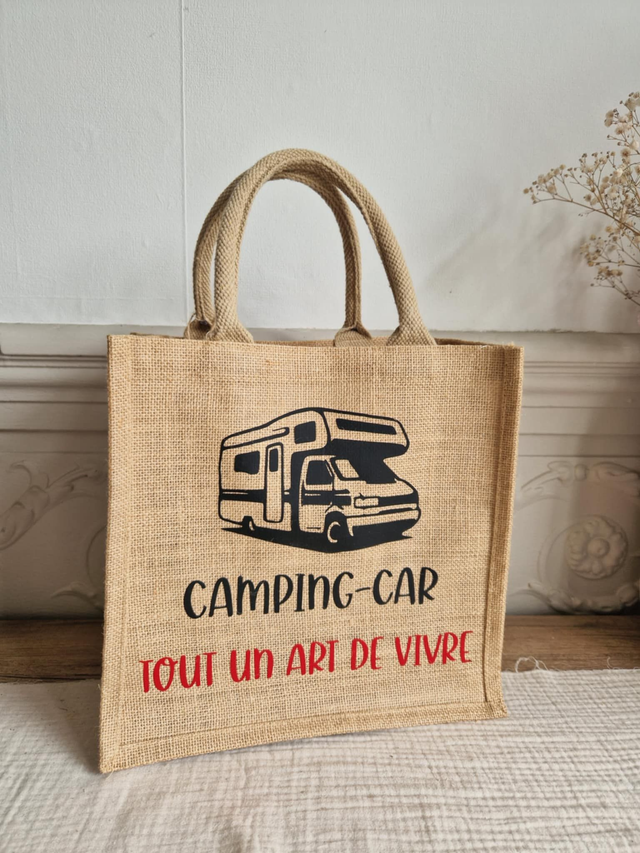 Sac en jute camping car