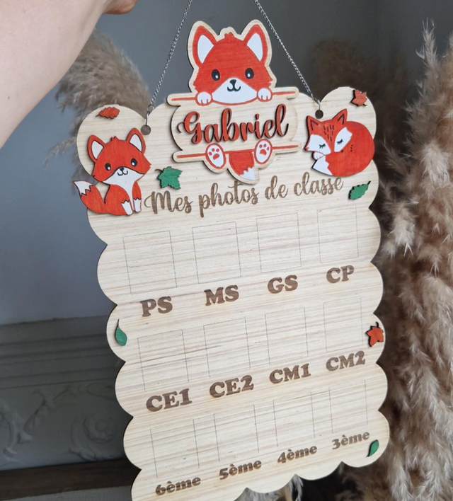 Panneau "Mes 12 premiers mois" personnalisé – Prénom, thème et texte de naissance