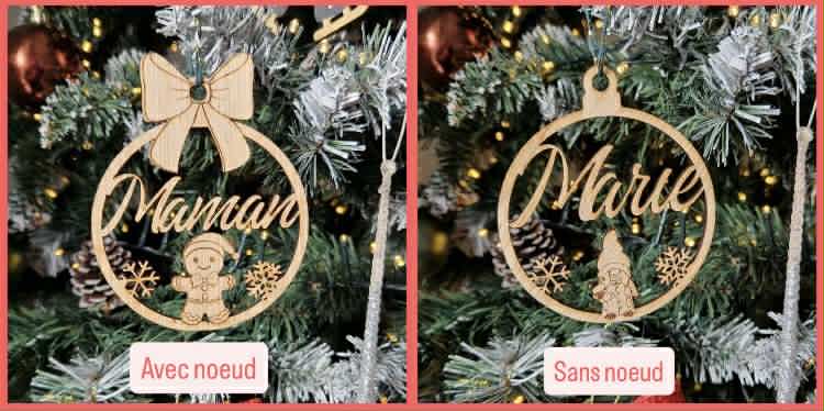 Boule de noël Personnalisée