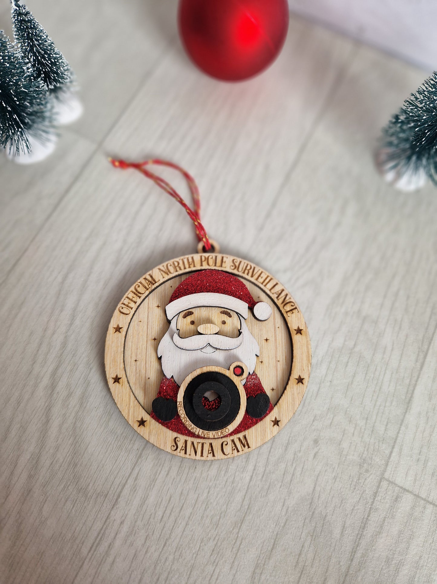 Boule de noël - La caméra du père noël