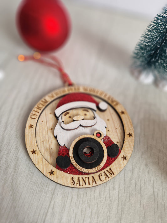 Boule de noël - La caméra du père noël