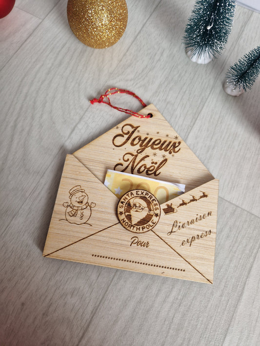 Enveloppe de noël à suspendre