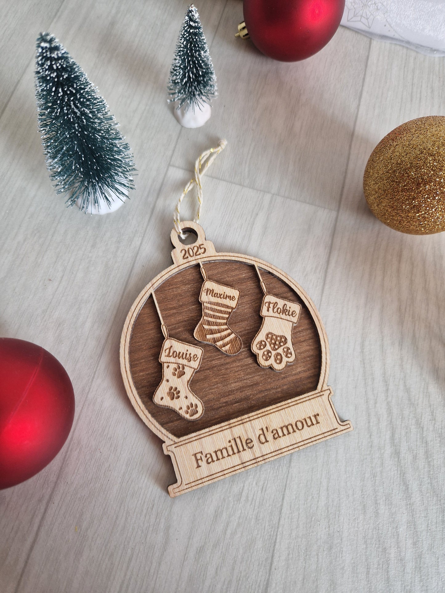 Boule de noël Famille