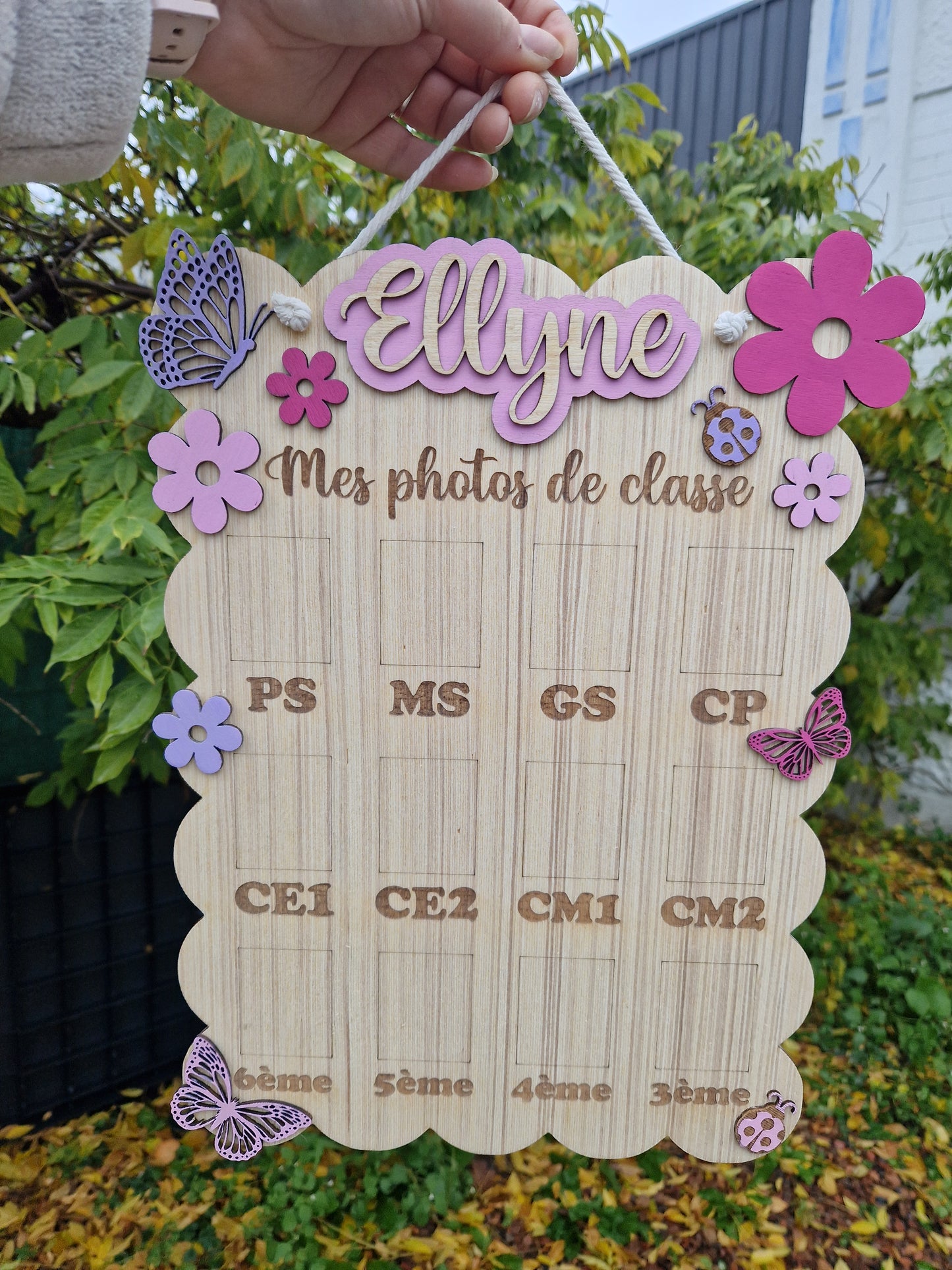 Panneau photo Fleurs et Papillon