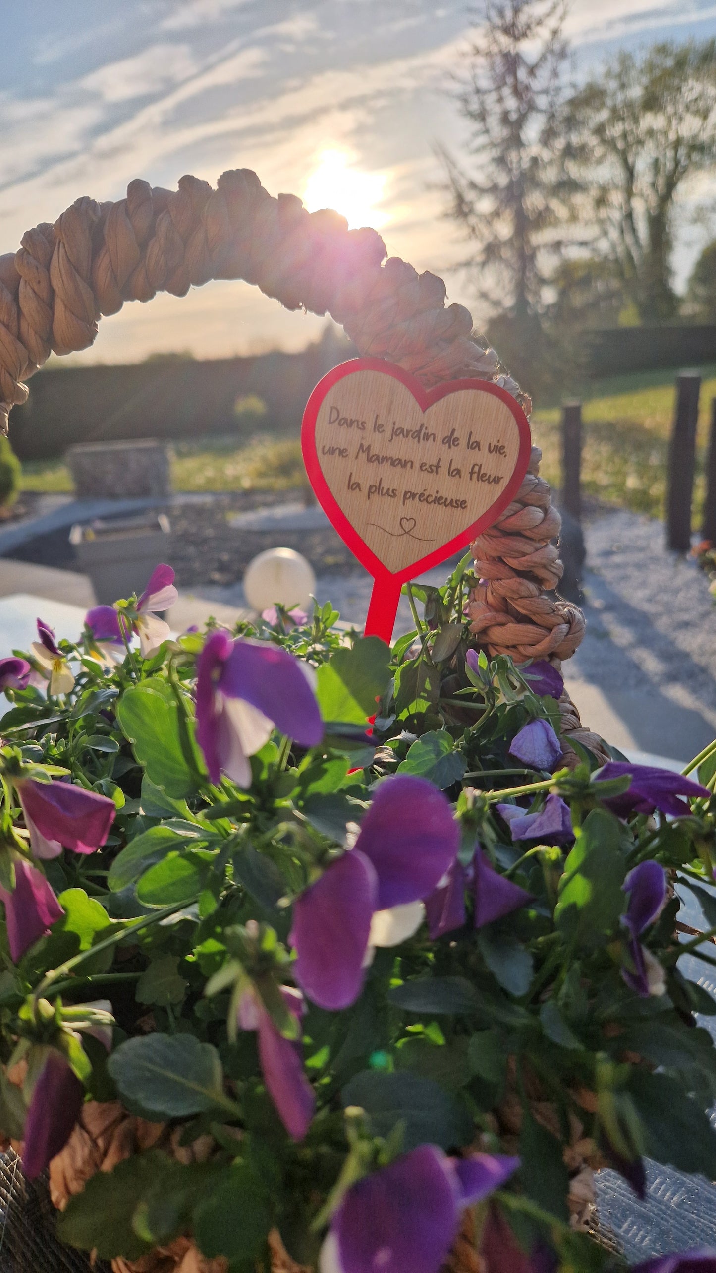 Topper bouquet personnalisé – Maman