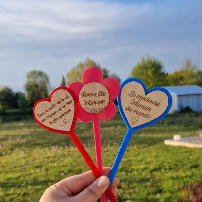 Topper bouquet personnalisé – Maman