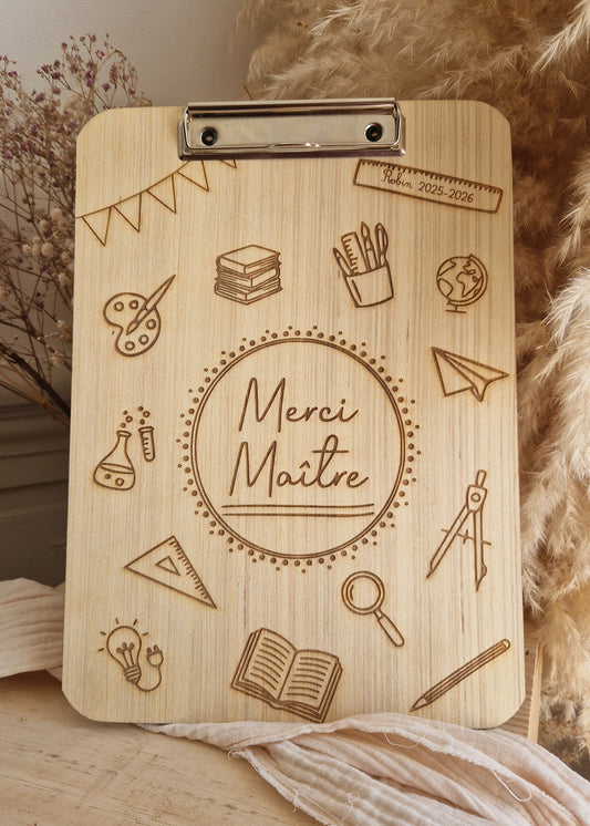 Porte-documents - Merci Maître