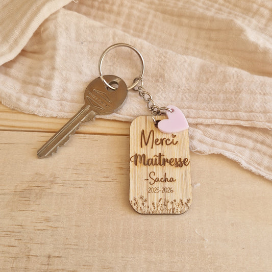 Porte clé breloque - Maître - Maîtresse