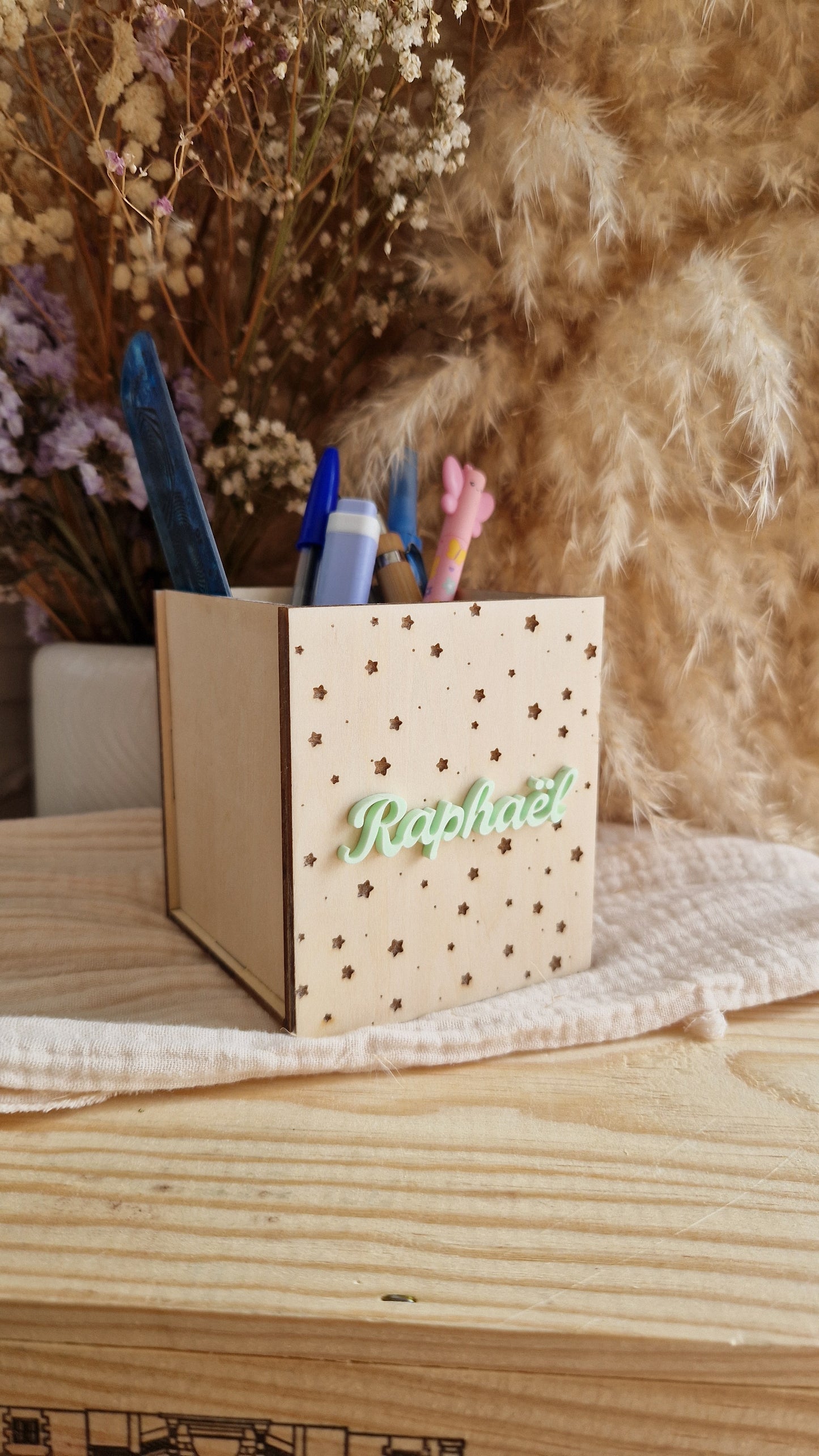 Pot à crayons personnalisé prénom