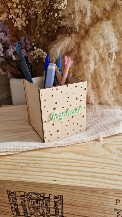 Pot à crayons personnalisé prénom