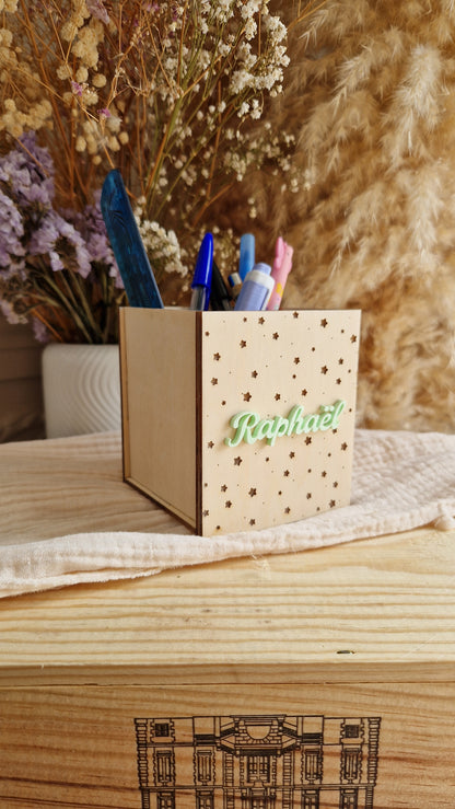 Pot à crayons personnalisé prénom