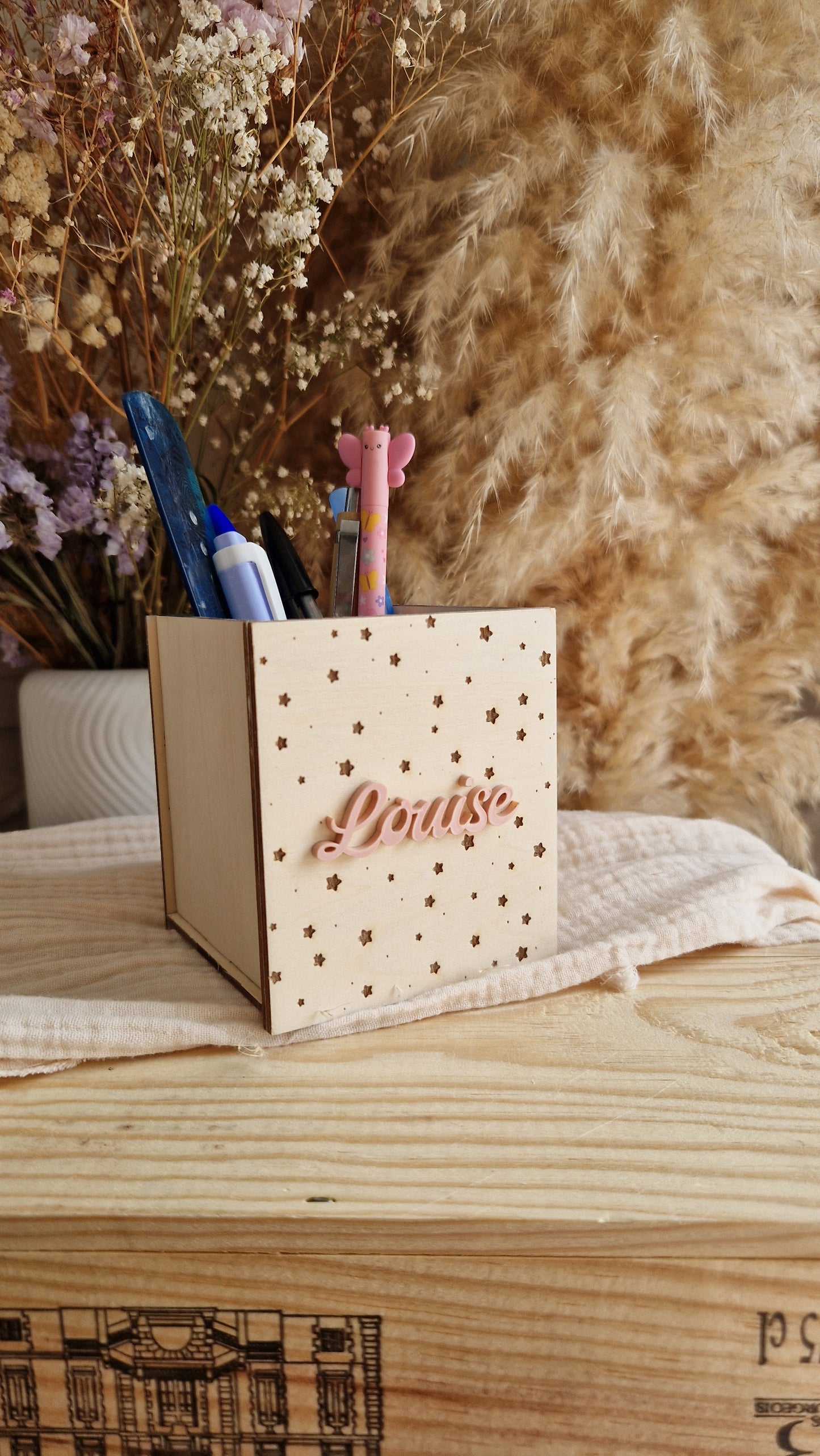 Pot à crayons personnalisé prénom