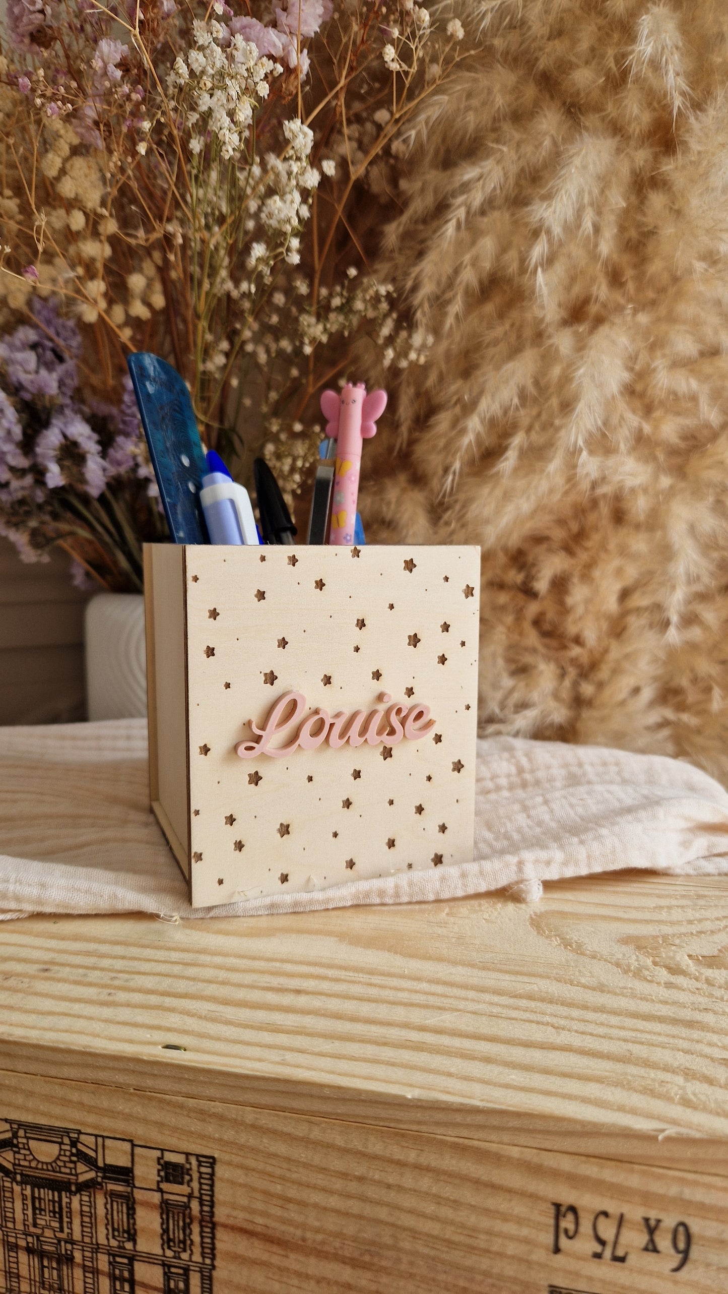 Pot à crayons personnalisé prénom
