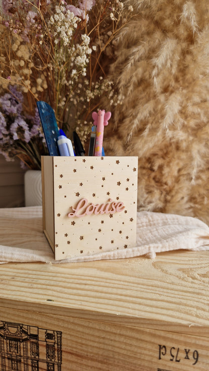 Pot à crayons personnalisé prénom
