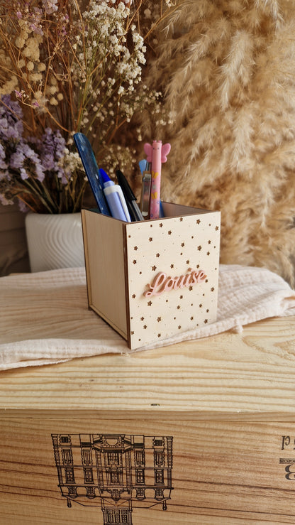 Pot à crayons personnalisé prénom