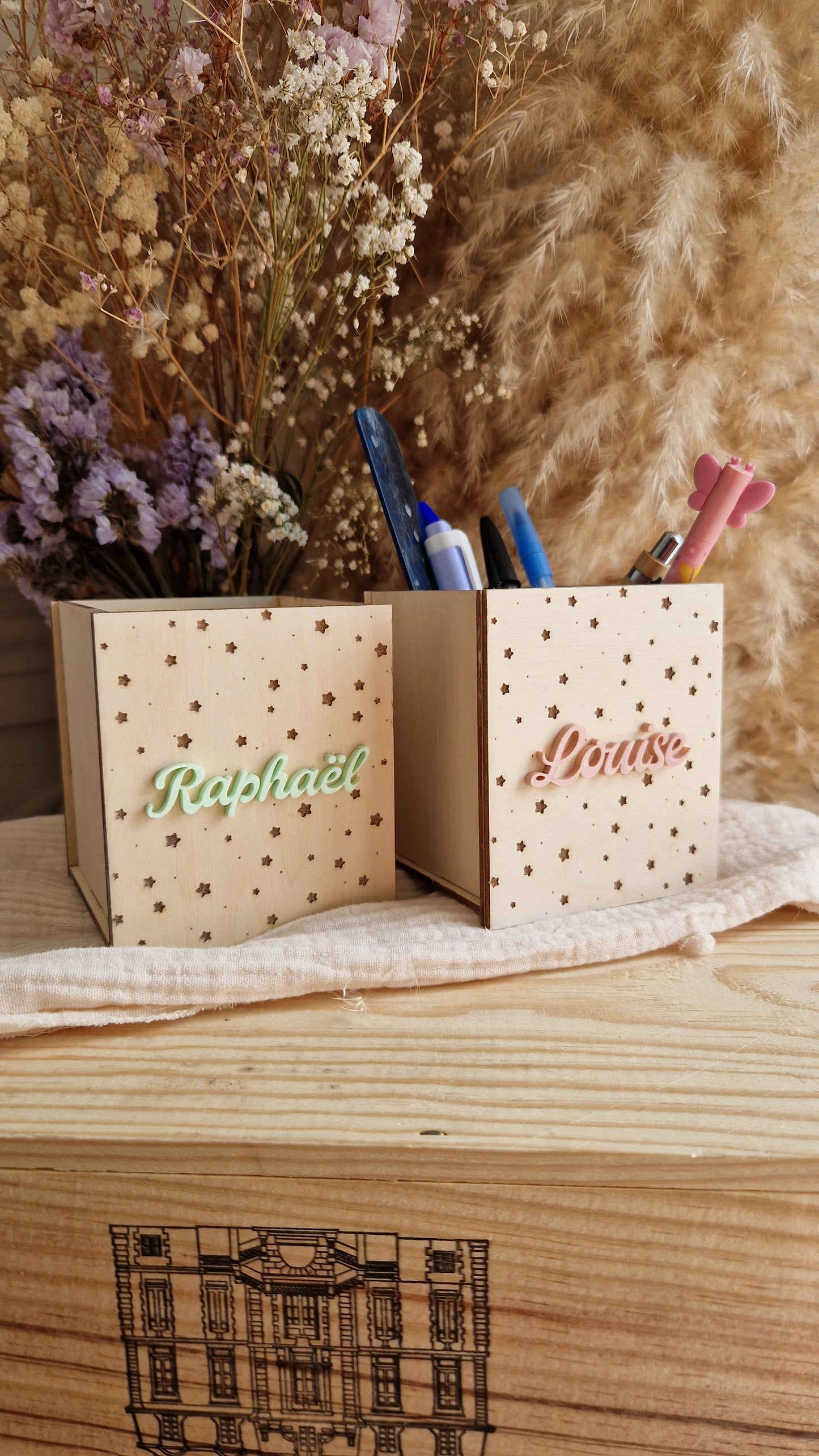Pot à crayons personnalisé prénom