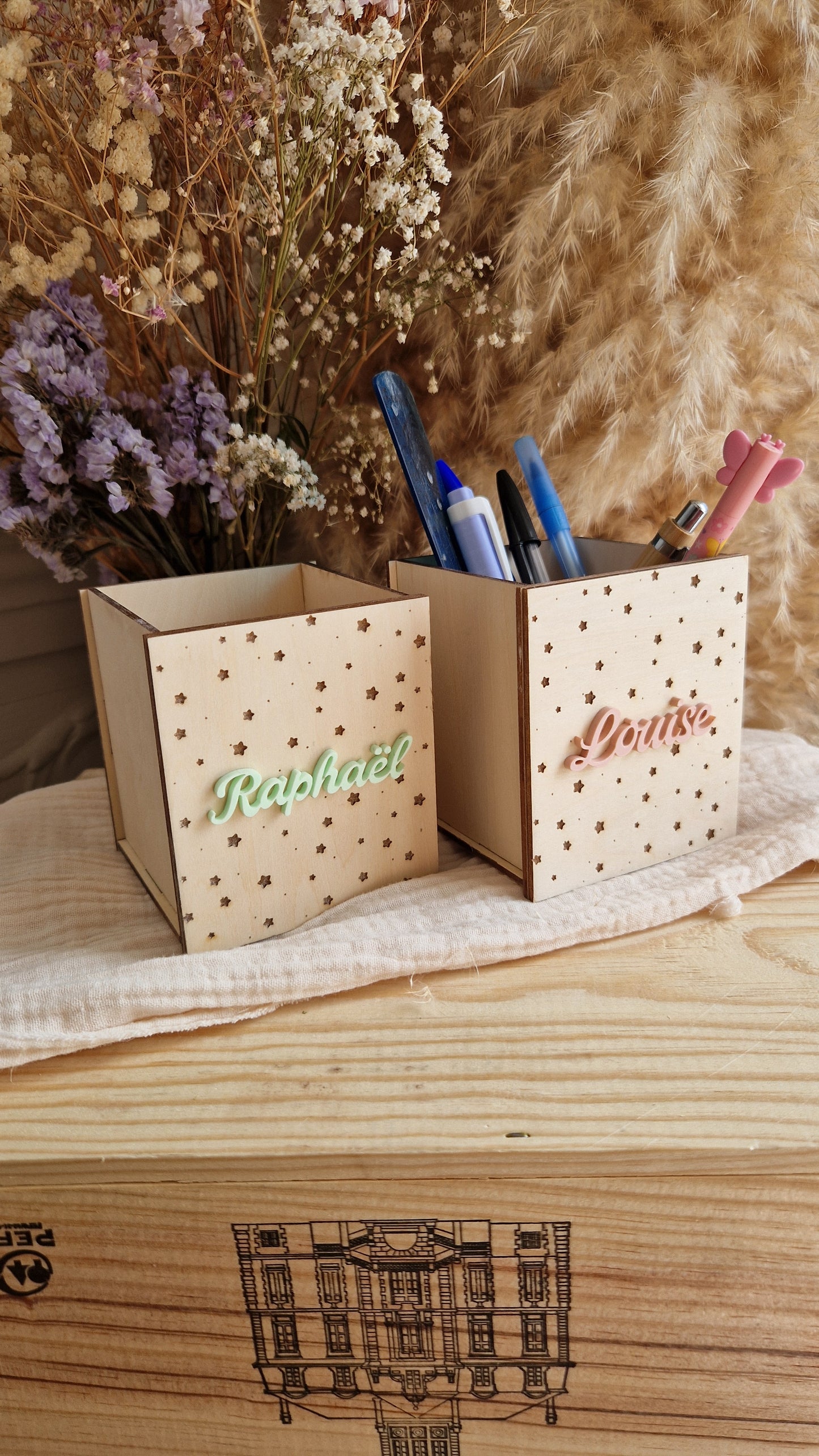 Pot à crayons personnalisé prénom
