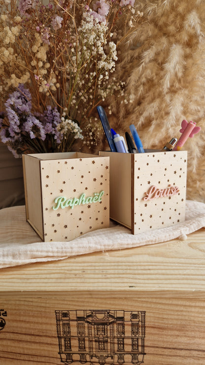 Pot à crayons personnalisé prénom