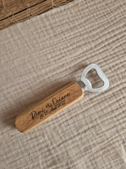 Décapsuleur en bois à personnaliser