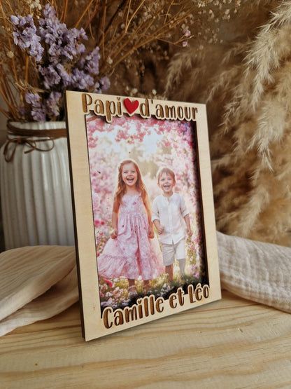 Cadre photo - Papi d'amour