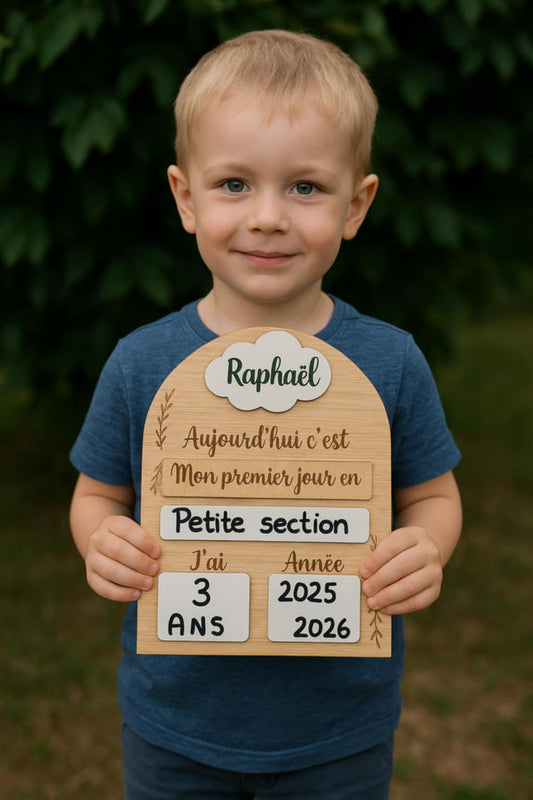 Panneau rentrée scolaire / Plaque rentrée scolaire