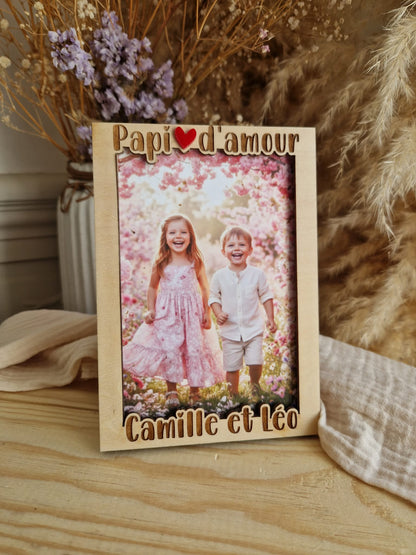 Cadre photo - Papi d'amour