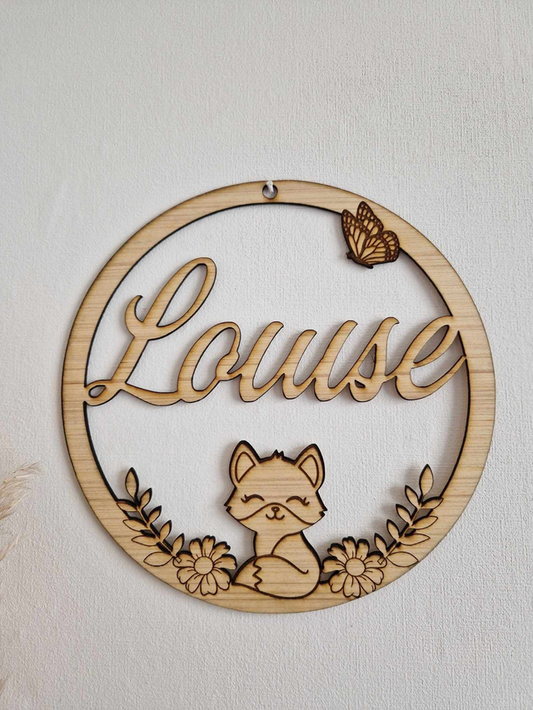 Couronne prénom personnalisée - chambre enfant