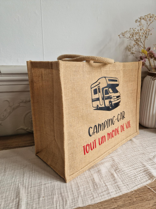 Sac en jute camping car