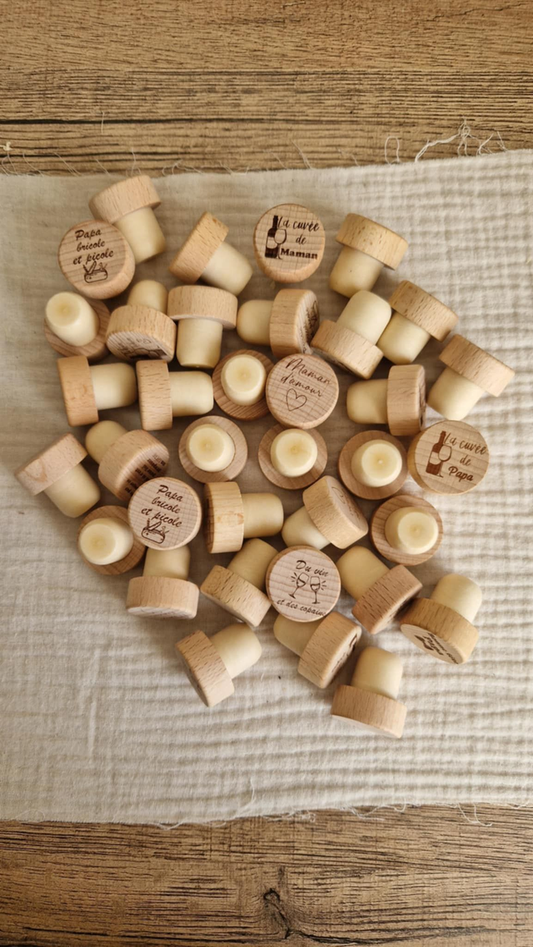 Bouchons de bouteille à personnaliser