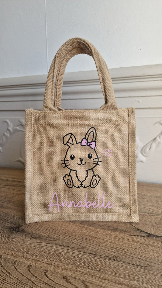 Sac Lapin de pâques - enfant - personnalisé